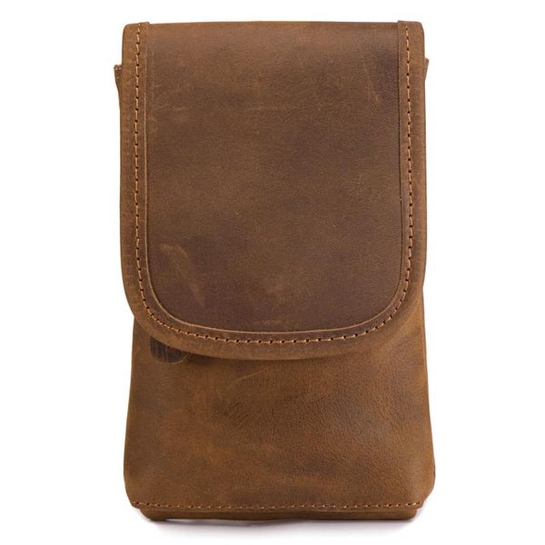 

summer crazy horse skin multifunctional small pockets foreign trade retro sports outdoor mobile wallet wholesale 2092 waist bags