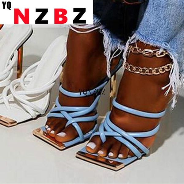 

slippers yqnzbz womens shoes summer square toe sandals high heel slides ladies rome mules femme size 35-42, Black