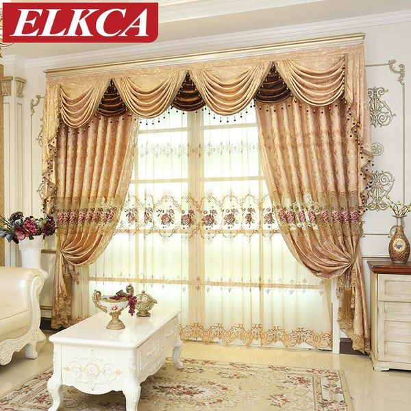 

curtain & drapes european royal luxury curtains for living room embroidered the bedroom chinese window kitchen