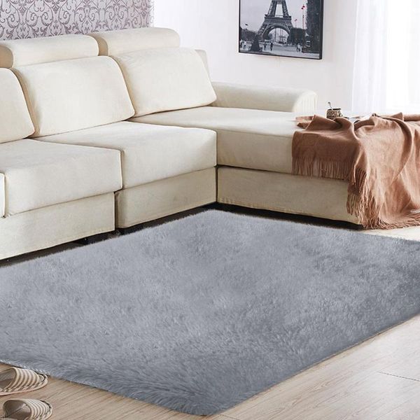 

carpet floor fluffy rugs area rug multicolored polyester fiber shaggy anti-skid warm bright dining room home sofa mat bedroom carpets