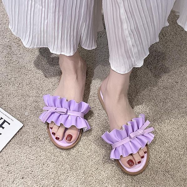 

slippers women shoes 2021 summer women's female flat casual flip flops flowers mujer outdoor sandals beach sandalias, Black