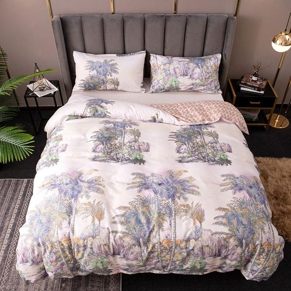 

bedding sets comforter  quilt cover set king size duvet luxury ocean coral coconut twill european american style