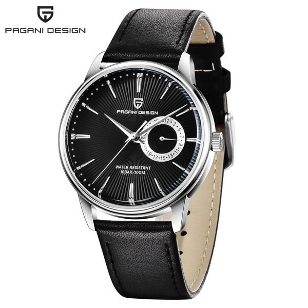 

wristwatches pagani design ultra-thin men's watches quartz watch men leather waterproof military relojes hombre, Slivery;brown