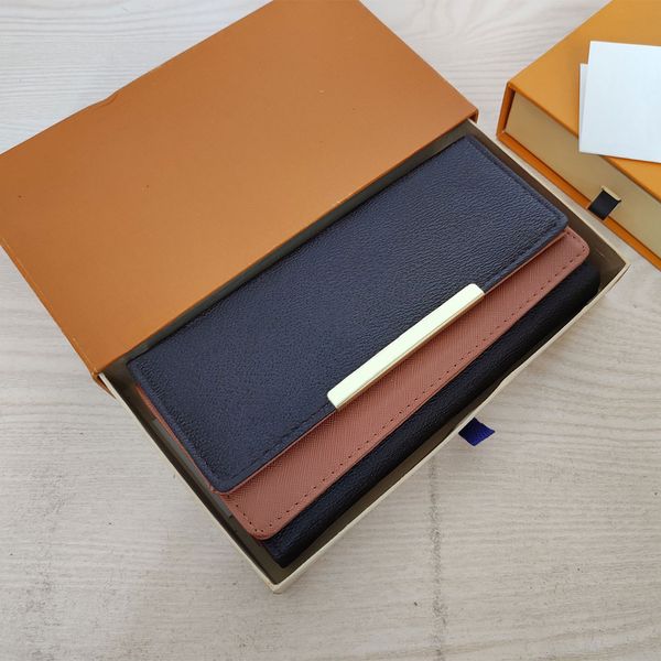

12 colors card holder m2015 coin purses folding classic zip wallets fashion designer mens holders letter womens purse luxury pu leather wall, Brown;gray