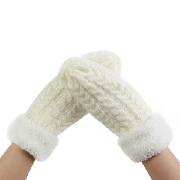 

sports gloves franchise cashmere women's warm winter mittens driving comfortable moto bicycle more cute #0805, Black