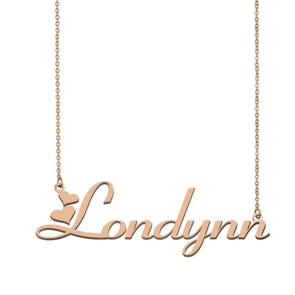 

pendant necklaces londynn name necklace , custom for women girls friends birthday wedding christmas mother days gift, Silver