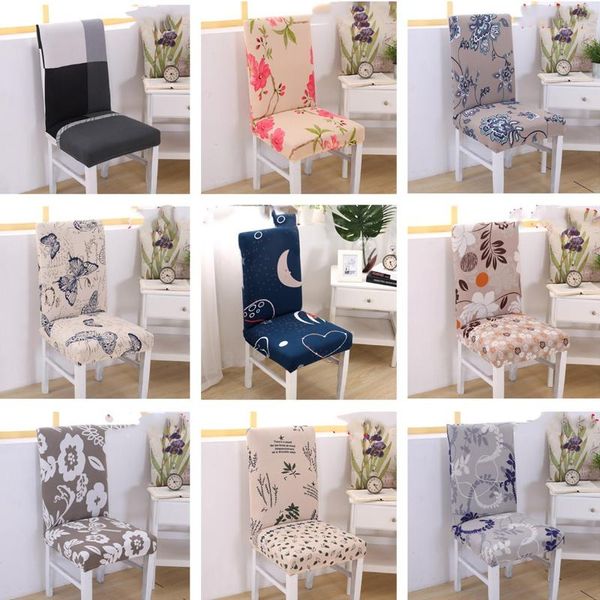 

floral style pattern multifunctional chair cover el case polyester spandex elastic stretch dinning cloth wedding covers