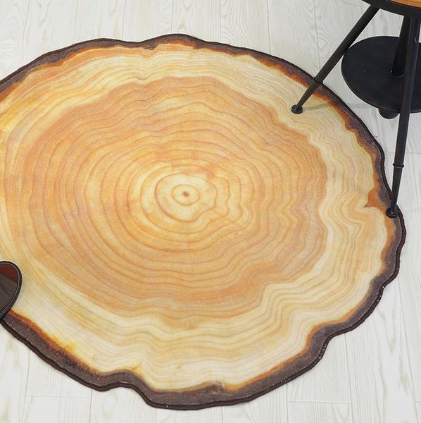 

carpets 90x100cm pastora annual ring round 3d carpet for bedroom computer chair area rugs children play mat coffee table