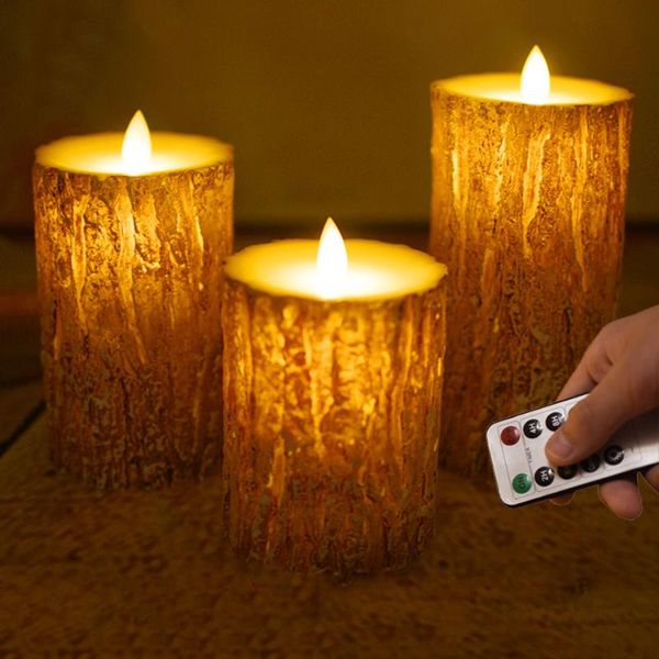 

wireless timer remote pine tree finishing led wax candle,christmas/halloween candle light/home decoration,wedding candles