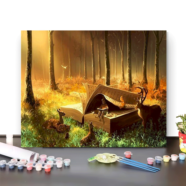 

paintings frame diy picture by numbers kit abstract painting for adults book acrylic canvas drawing number art