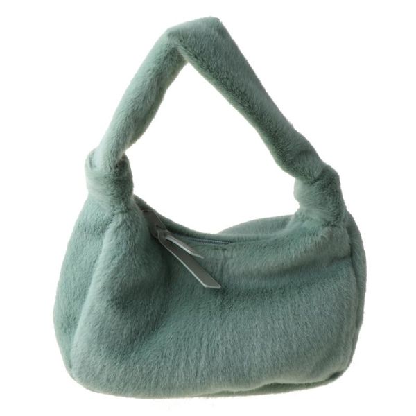 

evening bags fashion women handle satchel tote purse with zipper fuzzy handbag 50ld