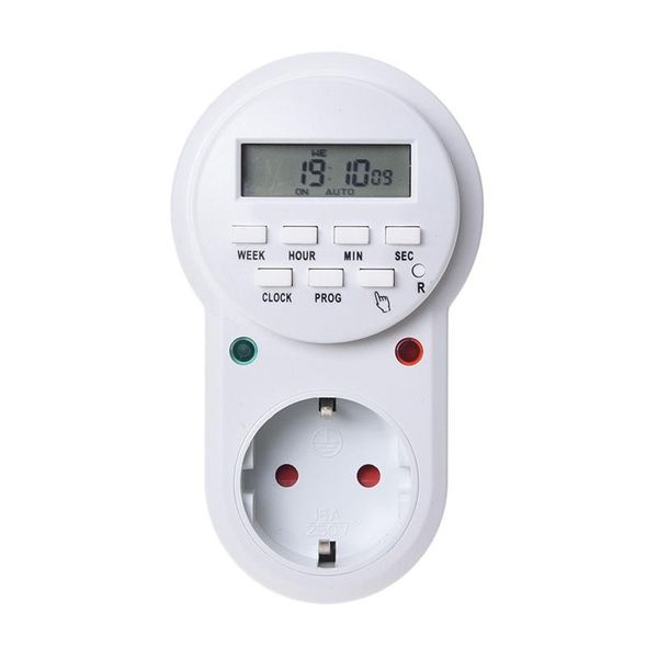 

timers programmable timer programmer digital eu plug, white