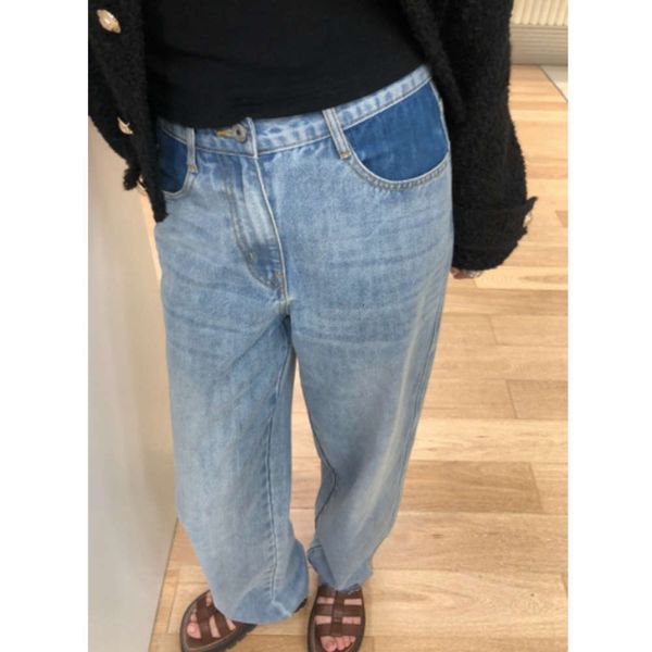 

fashion careful machine light blue women's pants feet loose and thin casual autumn style