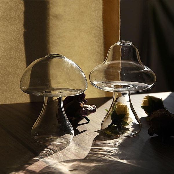 

vases garden landscaping & decking mushroom shape hydroponic plants glass vase
