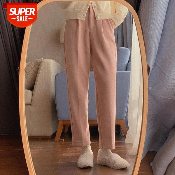 

[winter represents corduroy] no matter what you wear, it's fashionable up all-match casual straight pants trend #lw1b, Black;white