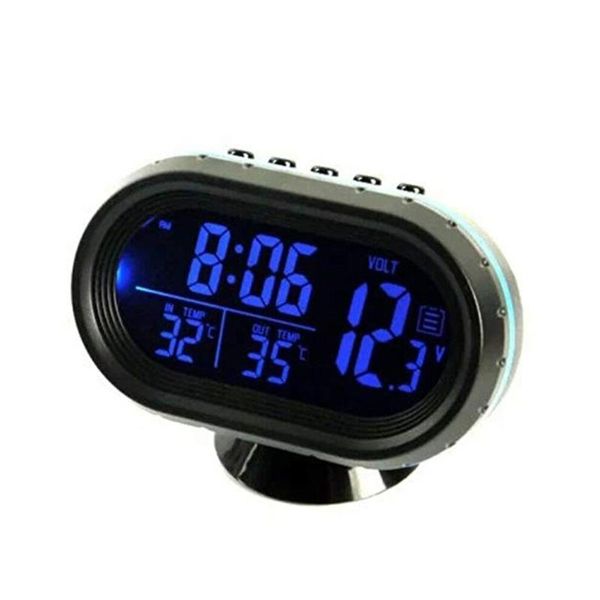 

desk & table clocks 3 in 1 car electronic watch digital led lcd clock voltmeter