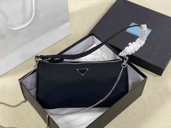 

factory outlet design women's female bag woman 2021 women's shoulder crossbody nylon belt medieval chain bag