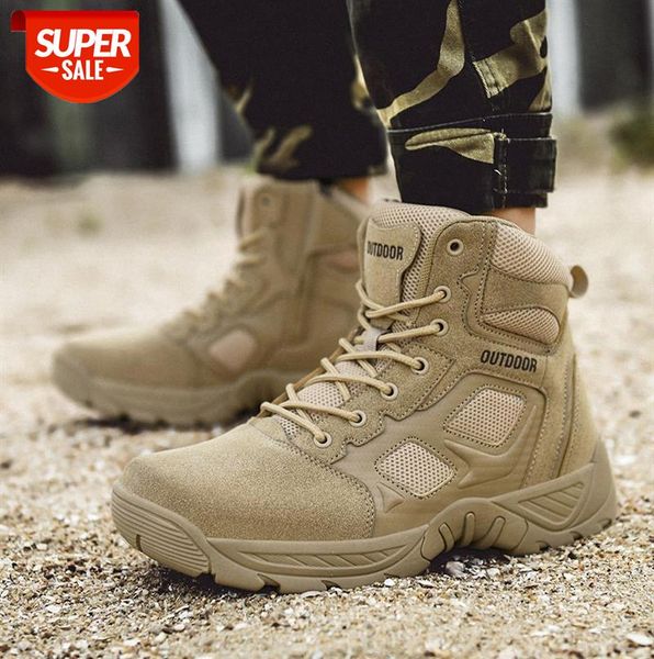 

large size 47 martin boots men's outdoor middle cut non-slip hiking shoes special training desert tooling military #rn2l
