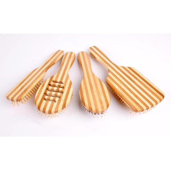 

hair brushes hairbrush anti klit brushy haarborstel women natural wood brush comb detangling scalp massage antistatic 1pc, Silver