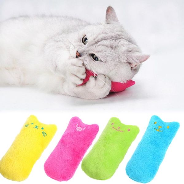 

cat toys animals design toy catnip cute grinding funny interactive plush bite mint