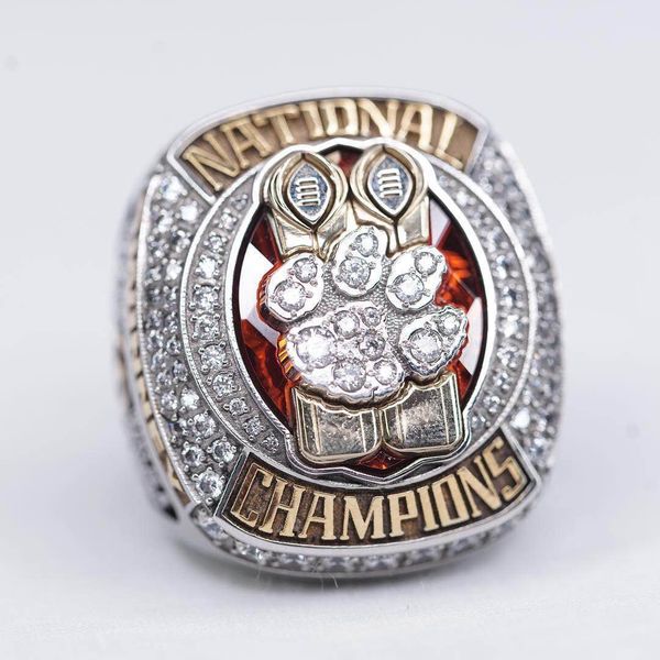 

2019 new 2018 clemson tigers champion ring enthusiasts collect gifts, Golden;silver