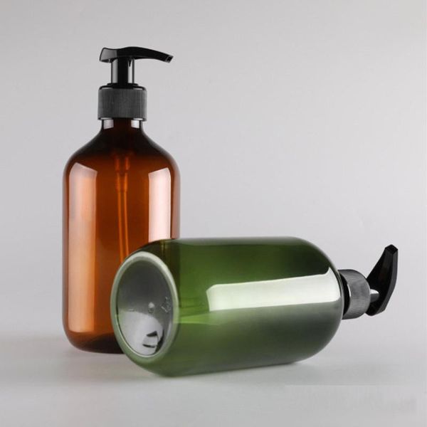 

storage bottles & jars 4pcs long neck lotion press bottle transparent pet plastic travel round shoulder empty