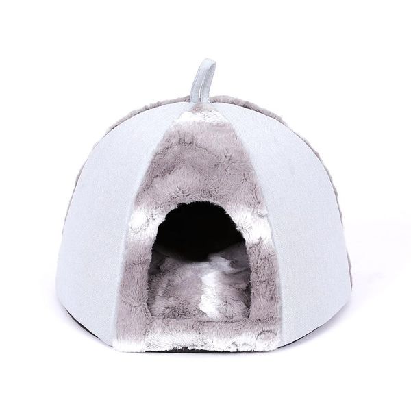 

cat beds & furniture warm bed sofa house plush washable luxury cave winter large princess warming cama gato cueva pet supplies oo50mw