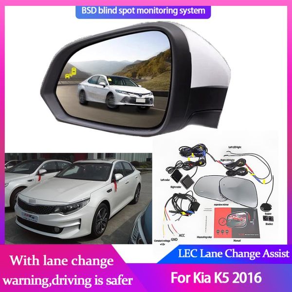 

blind spot detection system for kia k5 2021 rearview mirror bsa bsm bsd monitor lane change assist parking radar warning car rear view camer