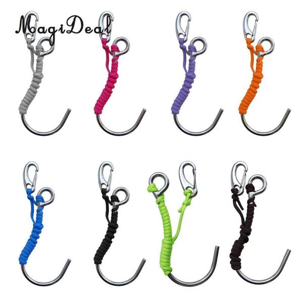 

pool & accessories magideal 316 stainless steel single scuba diving drift reef hook rope safety gear equipment
