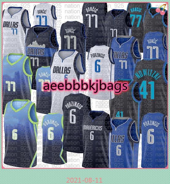 

basketball jerseykristaps porzingis dirk nowitzki luka doncic, Black;red