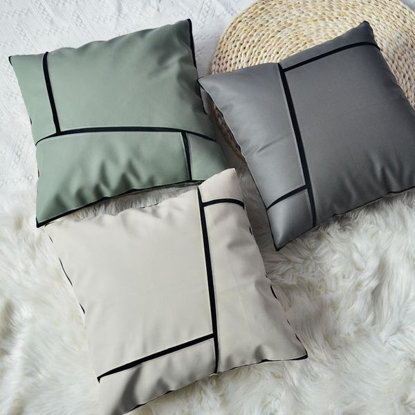 

cushion/decorative pillow 1pcs pu cushion case northern europe modern home decorations for sofa cover