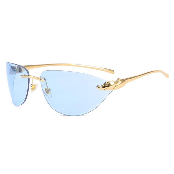 

sunglasses unique rimless crystal butterfly cat eye for women fashion alloy elegant sun glasses female rhinestone party shades, White;black
