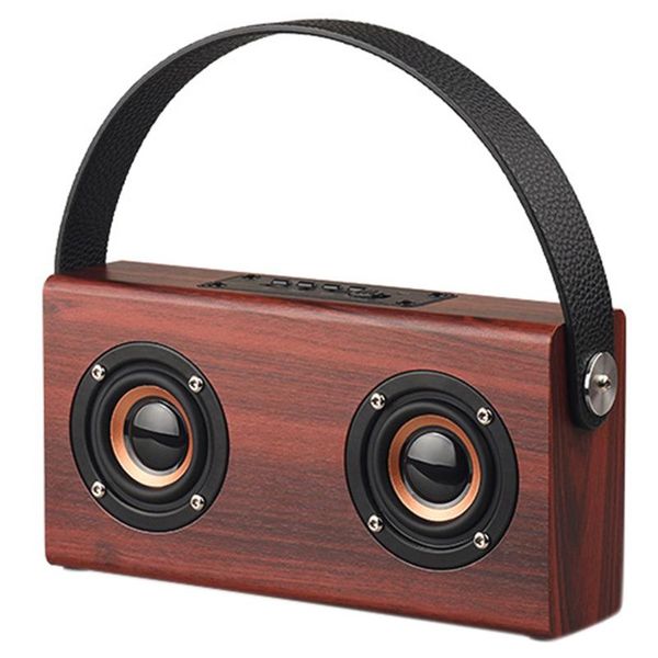 

wood double speaker bluetooth handle portable square dancing mini outdoor speakers