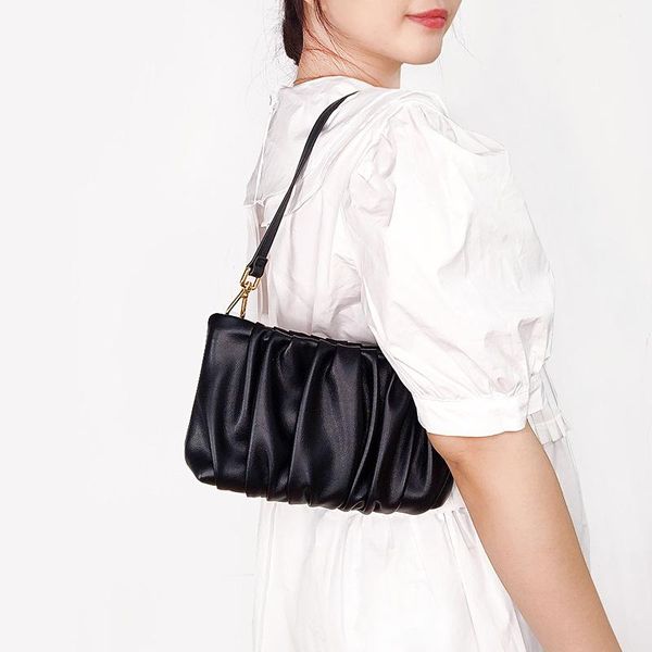 

evening bags women's bag 2021 japanese and korean pleated cloud slung jiaozi net red ins shoulder generation