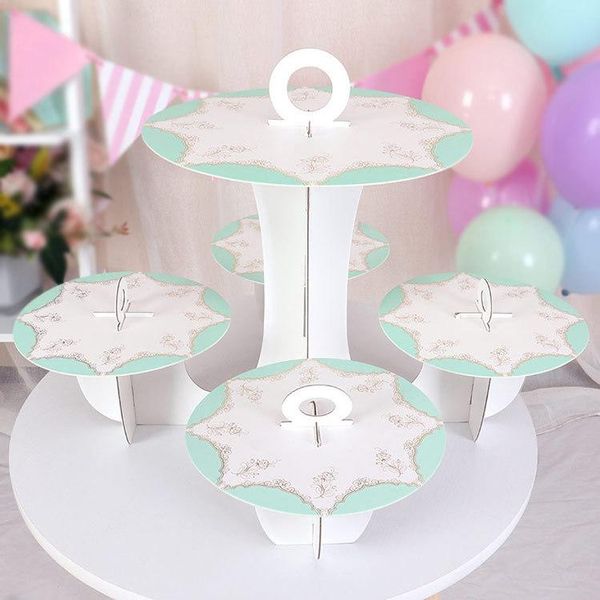 

other bakeware 3 tier cardboard cake stand snack pastry dessert tower fruit display cupcake holder rack birthday party supplies