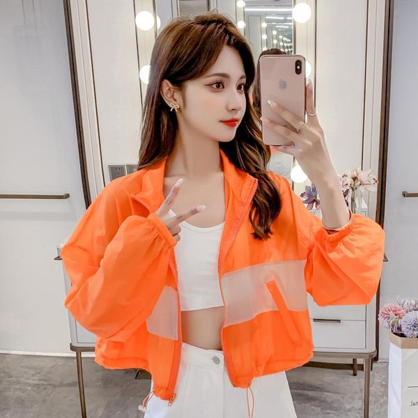 

women's jackets 2021 summer casaco feminino loose casual jacket sun protection short outwear fashion coat female, Black;brown