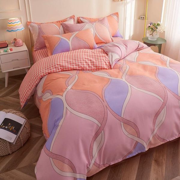 

bedding sets home textile unique printed duvet cover pillow case bed sheet soft single double king  twin covers set oceania