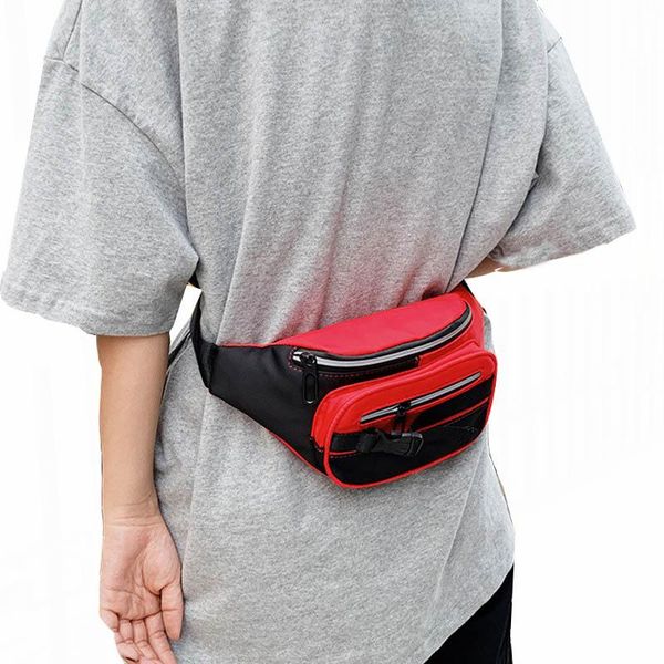 

waterproof women waist bag large capacity belt nylon fanny pack female shoulder crossbody chest bags banana hip purse