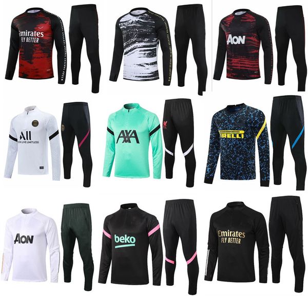 

2021 22 real madrid football chandal tracksuit jacket set 20/21 dortmund isco asensio de training suit, Black