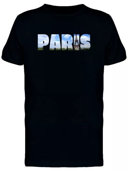 

paris, france, travel lovers men's tee -image by shutterstock, White;black