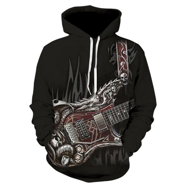 

men's hoodies & sweatshirts spring and autumn long sleeve pullover thin round neck hoodie fashion dark black graphic harajuku