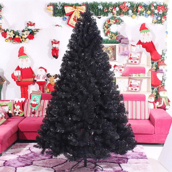 

christmas decorations year 2022 180cm 210cm 240cm black large artificial tree home decor decoration simulation nordic gifts