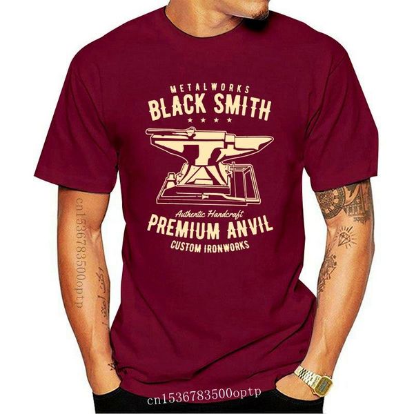 

men's t-shirts blacksmith t-shirt blacksmithing graphic shirt premium anvil selling fitness clothing male print homme, White;black