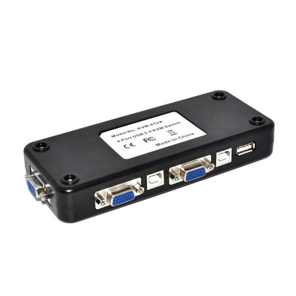 

2.0 kvm 4 port svga vga keyboard mouse switch box monitor sharing wholesale computer cables & connectors