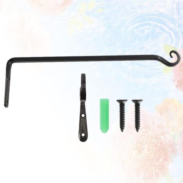 

set of 10 inch hanging plant basket bracket iron hook flowerpot hanger for restaurant store planters & pots