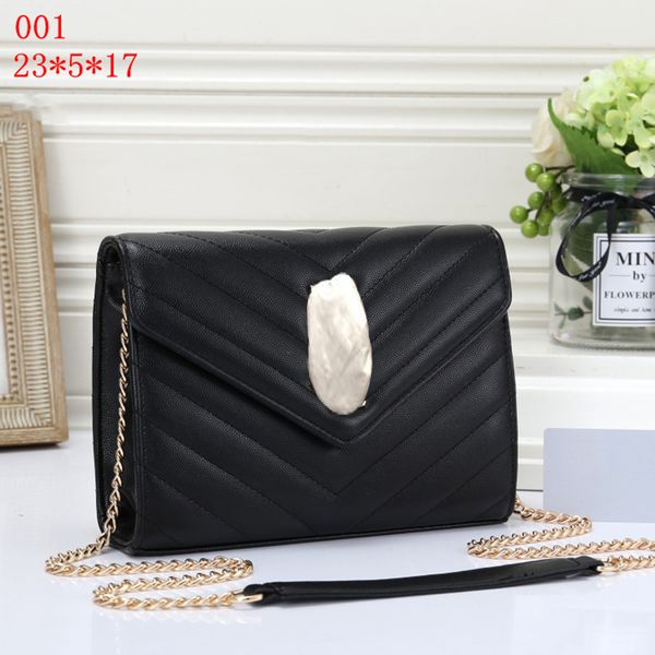 

SELL WELL 5A Cowhide bags Handbags top sheepskin caviar metal chain gold silver Handbag Genuine Leather bag Flip cover diagonal Shoulder 05, Dustbag