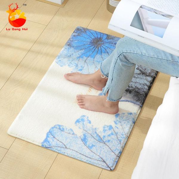 

bath mats nordic style simple carpet mat super fiber printed bedroom geometric design soft foot