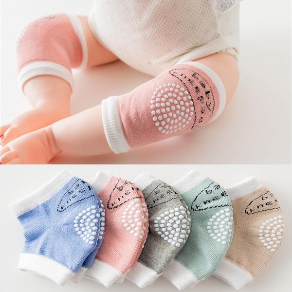 

socks baby non slip knee pad kids safety crawling elbow cushion girls boys leg warmer protector large size infant toddler kneecap, Pink;yellow
