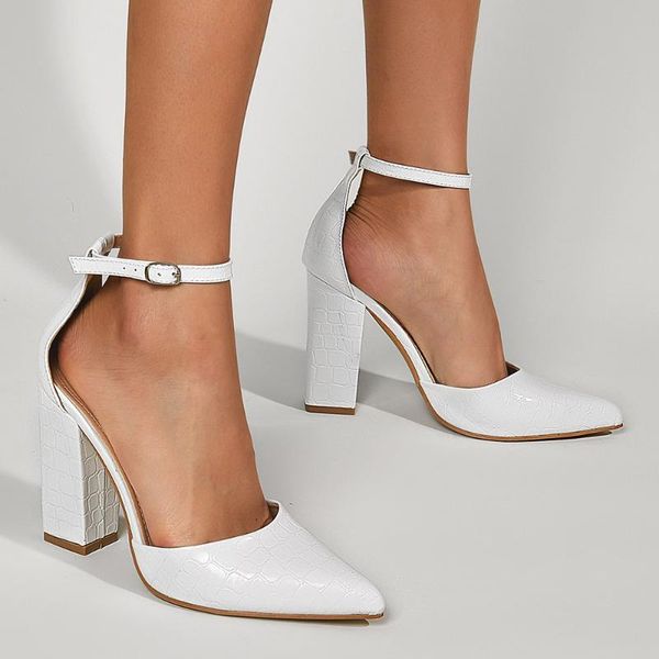 

sandals female sandal black shoes for women block heels buckle strap large size girls beige pointed comfort chunky closed fashion high b