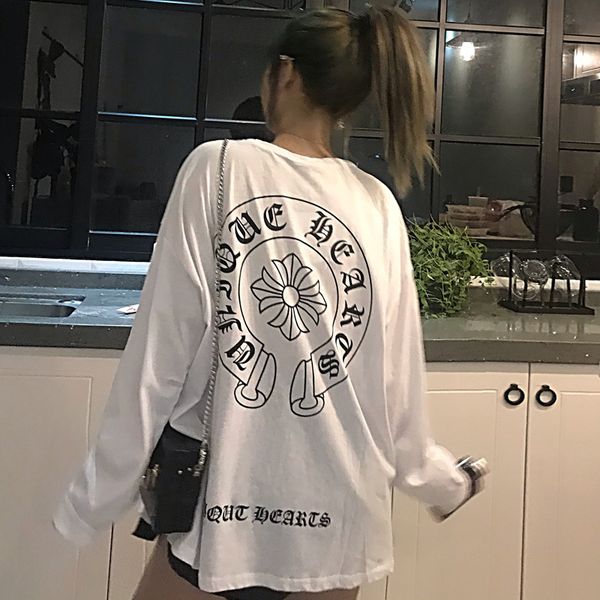 

crosin fashion 2020 thin korean version loose original suzerain student versatile chic hong kong style long sl, White